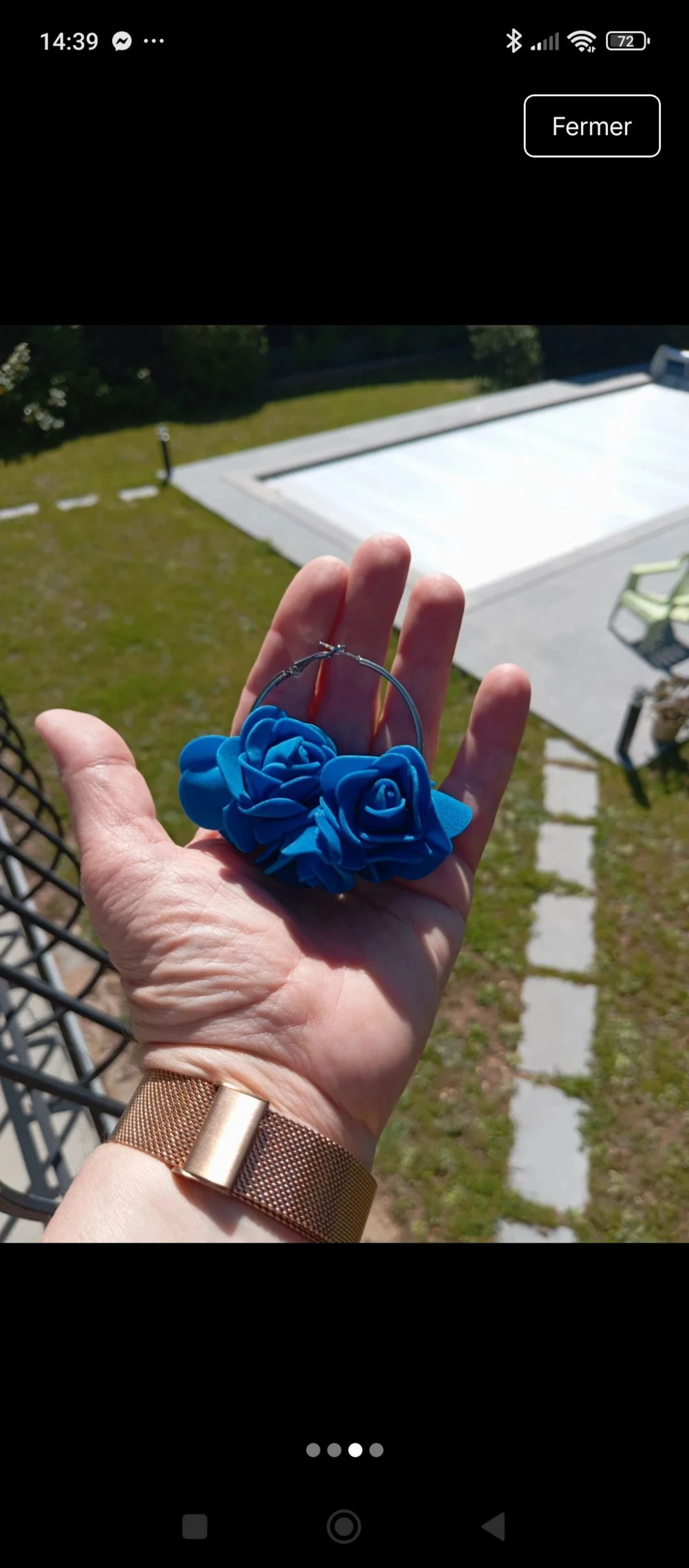 Aretes azul real – photo 3